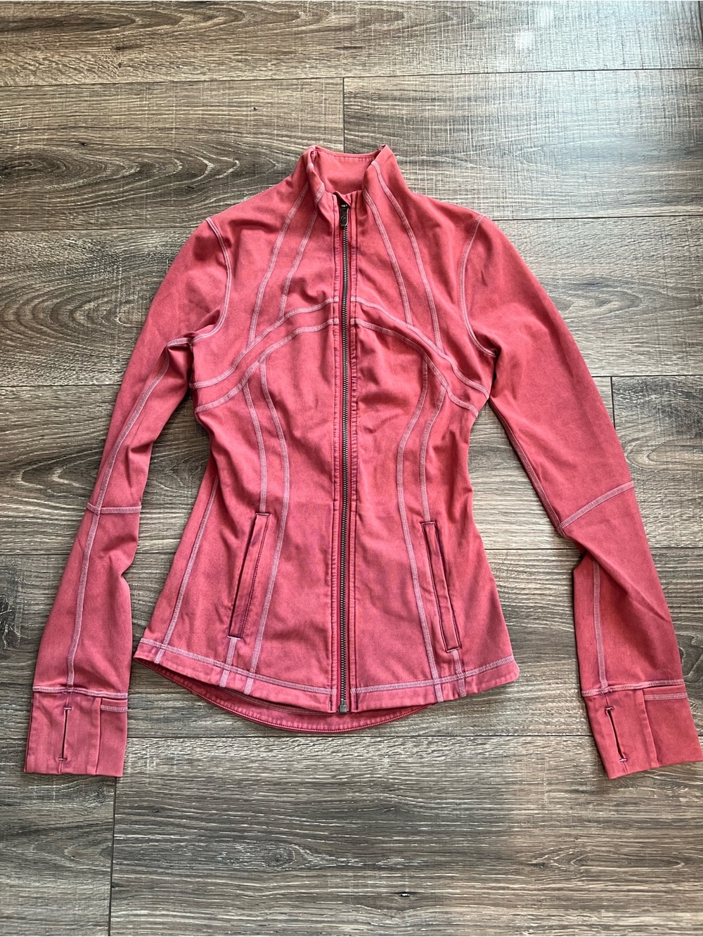 Lululemon Pink Define Style Full Zip Jacket Size 2 Thumbhole